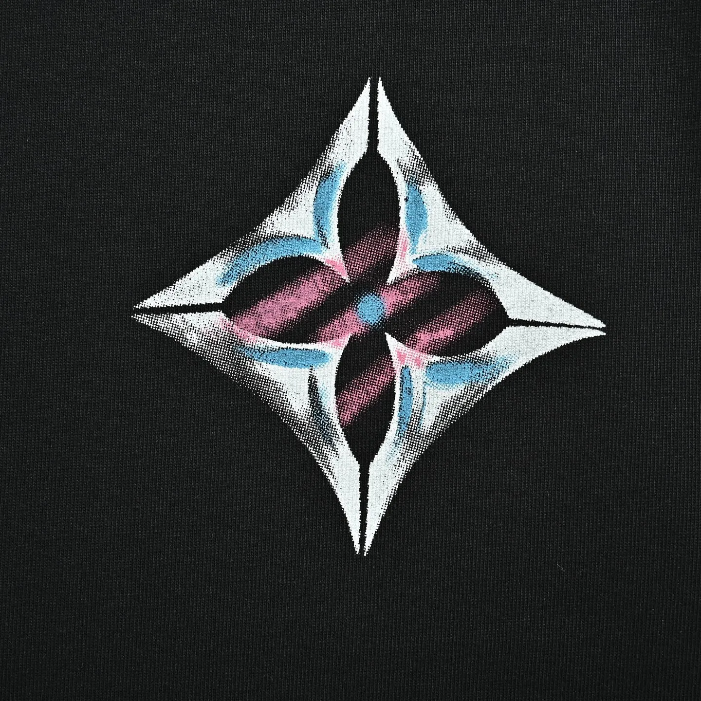Louis Vuitton/Louis Vuitton four-leaf clover logo graffiti hand-painted long sleeves